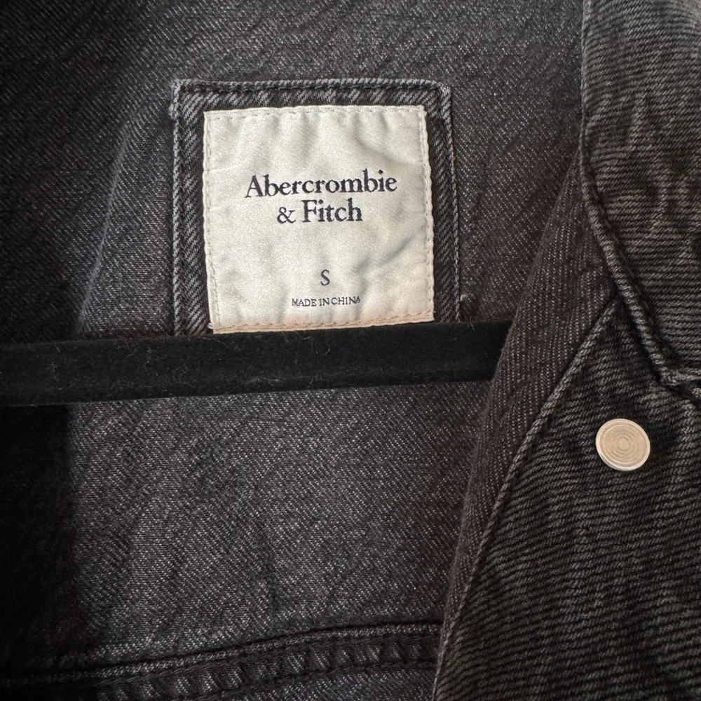 Abercrombie & Fitch Charcoal Denim Jacket - Picture 2 of 2